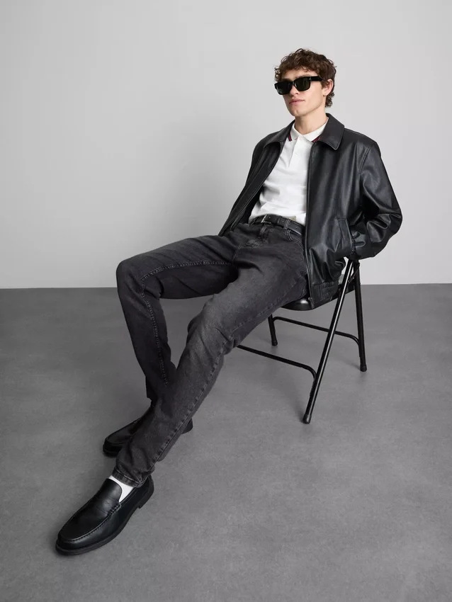 Skinny jeans med mellemhøj talje