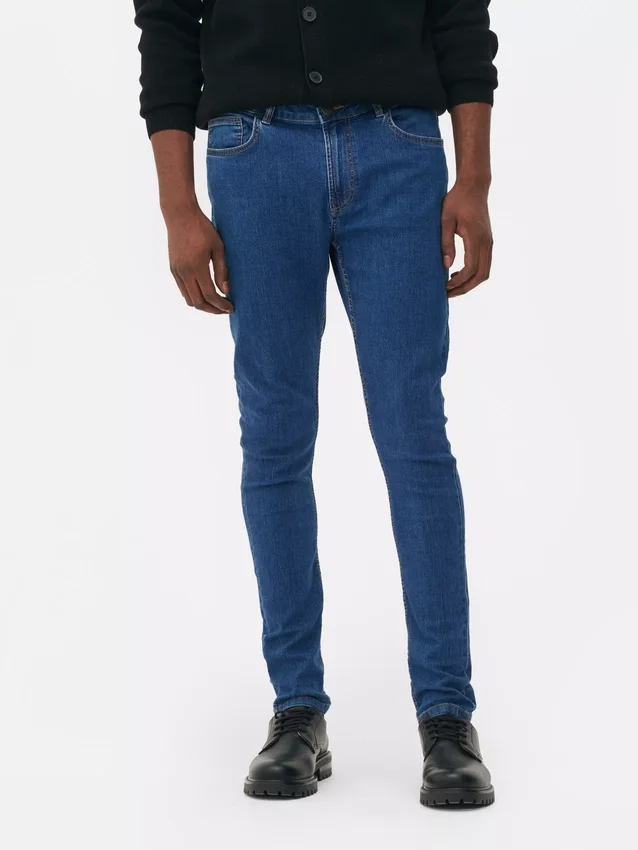 Skinny jeans med mellemhøj talje