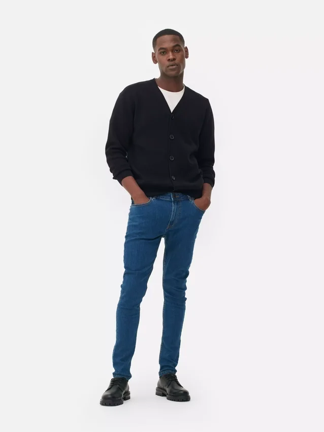 Skinny jeans med mellemhøj talje