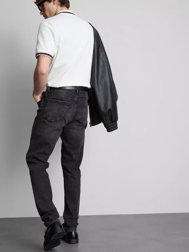 Skinny jeans med mellemhøj talje