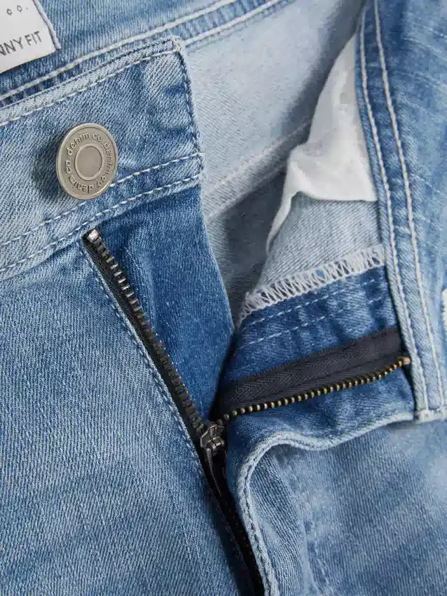 Skinny jeans med mellemhøj talje