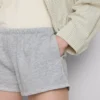 Skinny jersey-shorts med højt bomuldsindhold