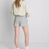 Skinny jersey-shorts med højt bomuldsindhold