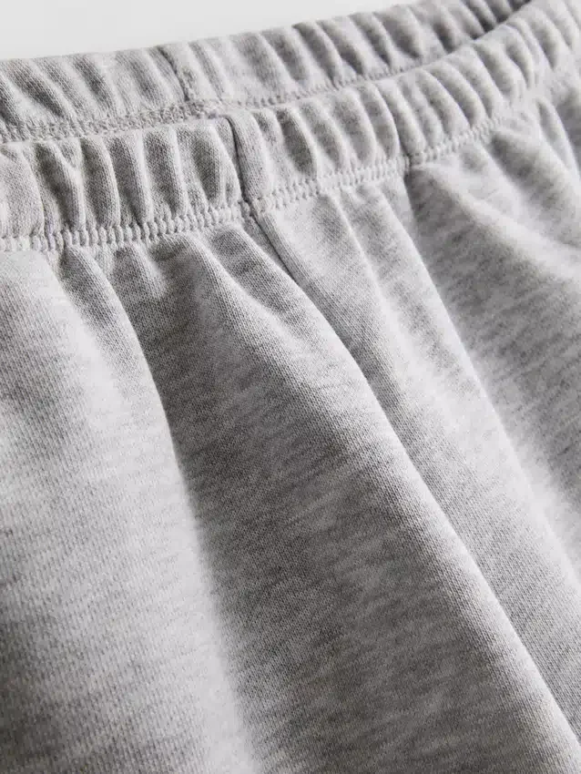 Skinny jersey-shorts med højt bomuldsindhold