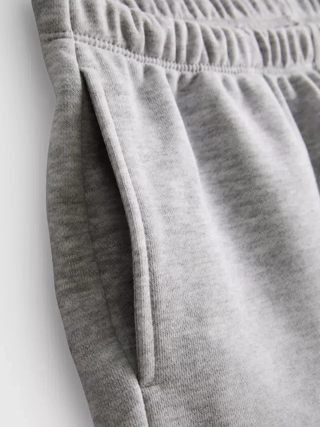 Skinny jersey-shorts med højt bomuldsindhold