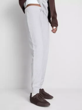 Skinny joggingbukser i bomuldsblanding