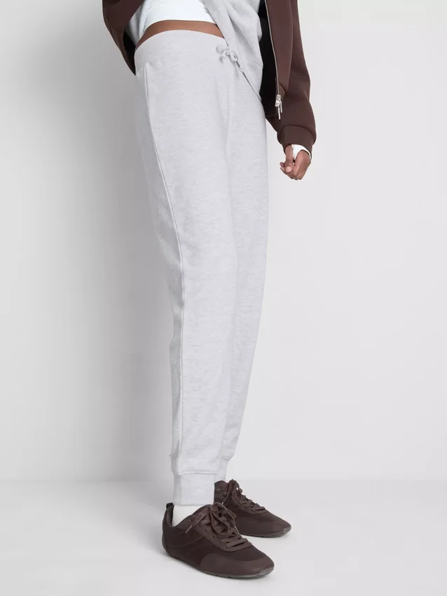 Skinny joggingbukser i bomuldsblanding