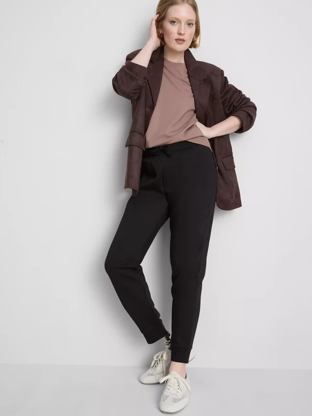 Skinny joggingbukser i bomuldsblanding