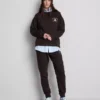 Skinny joggingbukser i bomuldsblanding med print
