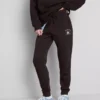Skinny joggingbukser i bomuldsblanding med print