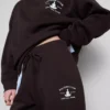 Skinny joggingbukser i bomuldsblanding med print