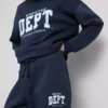 Skinny joggingbukser i bomuldsblanding med print