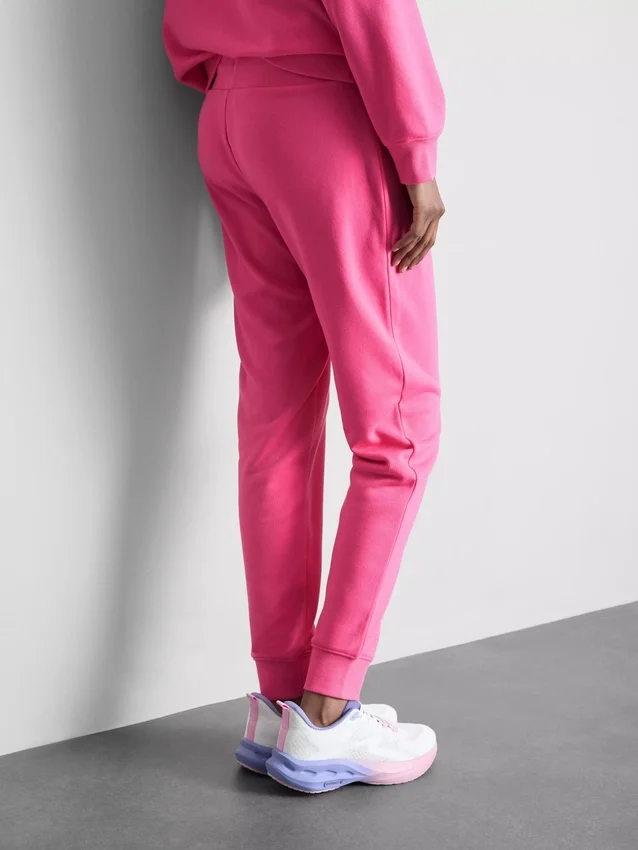 Skinny joggingbukser i bomuldsblanding med print
