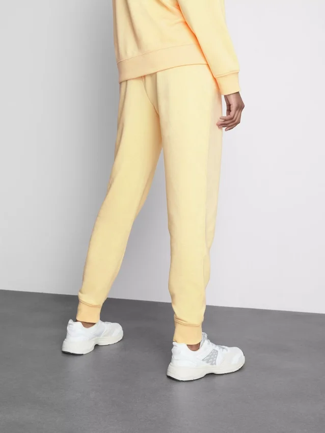 Skinny joggingbukser i bomuldsblanding med print
