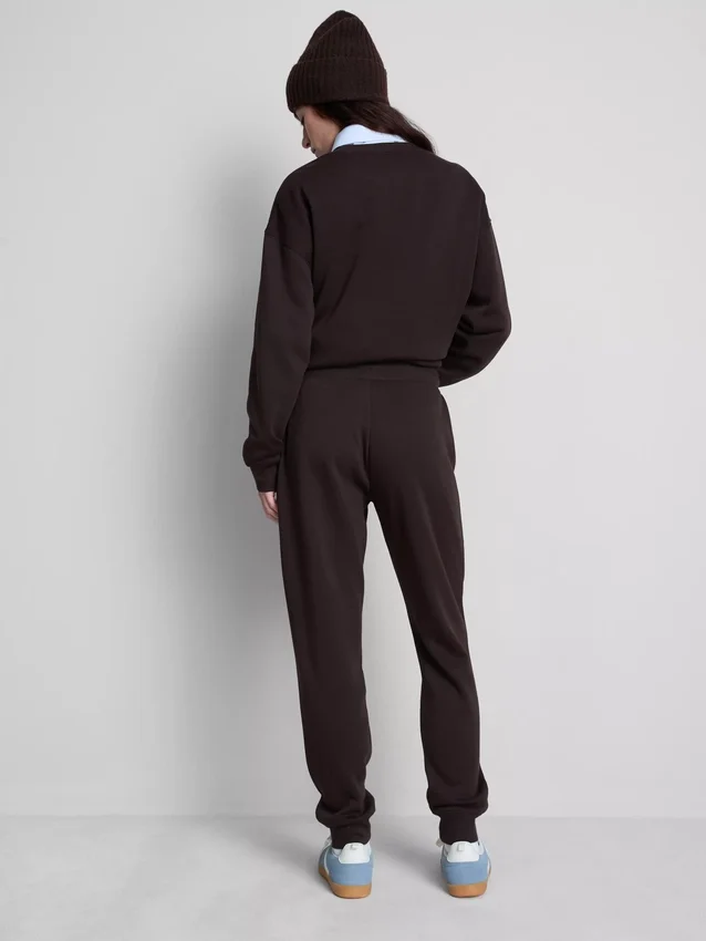 Skinny joggingbukser i bomuldsblanding med print