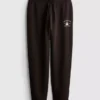Skinny joggingbukser i bomuldsblanding med print