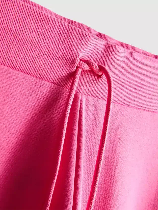 Skinny joggingbukser i bomuldsblanding med print