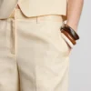 Skræddersyede bermuda-shorts i bomuldsblanding