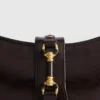 Skuldertaske med metal-detaljer