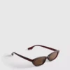 Slanke solbriller i cat-eye-stil