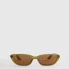 Slanke solbriller i cat-eye-stil