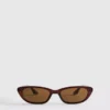 Slanke solbriller i cat-eye-stil