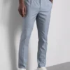 Slim fit-bukser med dobby-struktur