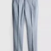 Slim fit-bukser med dobby-struktur