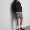 Slim-fit denimshorts med mellemhøj talje