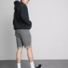Slim-fit denimshorts med mellemhøj talje