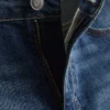 Slim-fit denimshorts med mellemhøj talje