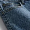 Slim-fit denimshorts med mellemhøj talje