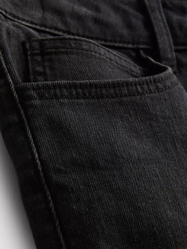 Slim-fit denimshorts med mellemhøj talje