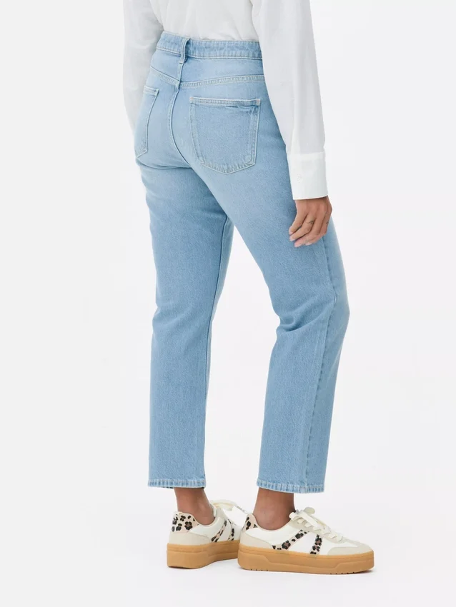 Slim-fit jeans med lige ben | regular