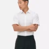 Slim fit-skjorte med korte ærmer