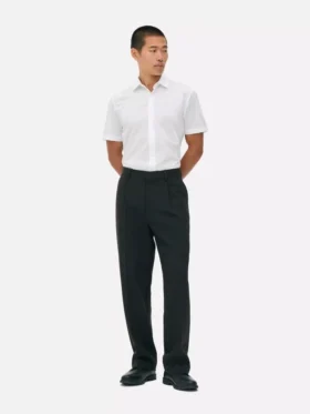 Slim fit-skjorte med korte ærmer
