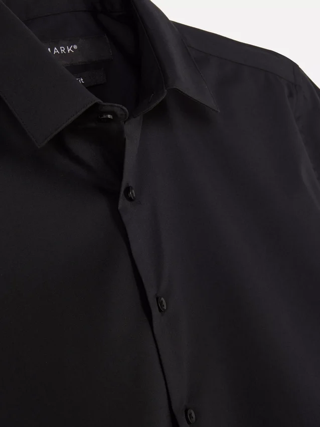 Slim fit-skjorte med korte ærmer