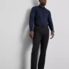 Slim fit stretch-skjorte med knapper