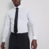 Slim fit stretch-skjorte med knapper