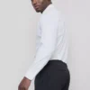 Slim fit stretch-skjorte med knapper