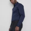 Slim fit stretch-skjorte med knapper