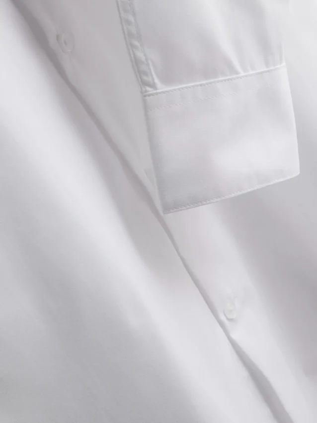 Slim fit stretch-skjorte med knapper