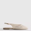 Slingback-ballerinasko med rhinestones