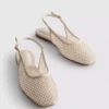 Slingback-ballerinasko med rhinestones