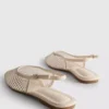Slingback-ballerinasko med rhinestones