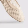 Slingback-ballerinasko med rhinestones