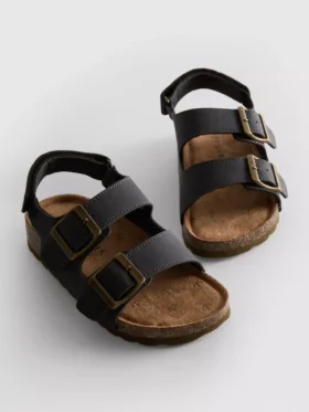 Slingback-sandaler med dobbelt spænde