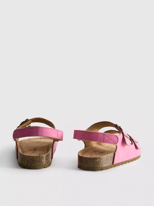 Slingback-sandaler med dobbelt spænde