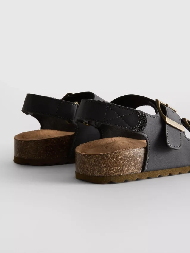 Slingback-sandaler med dobbelt spænde
