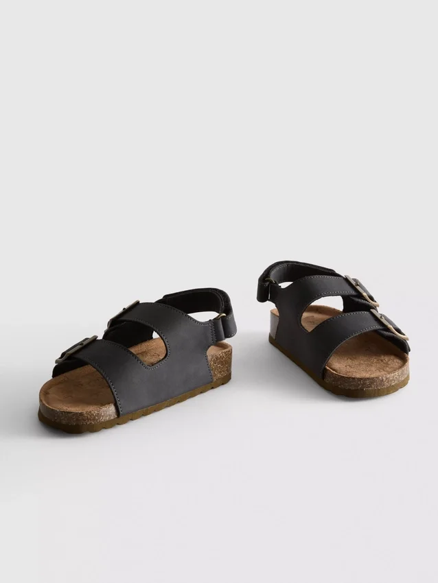 Slingback-sandaler med dobbelt spænde